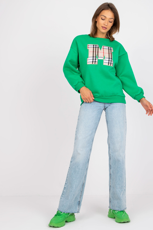 Zelená bavlněná mikina Elise