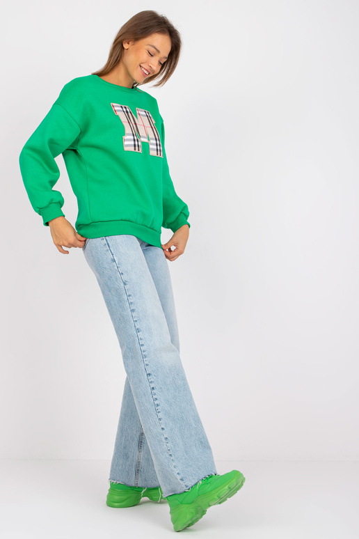 Zelená bavlněná mikina Elise