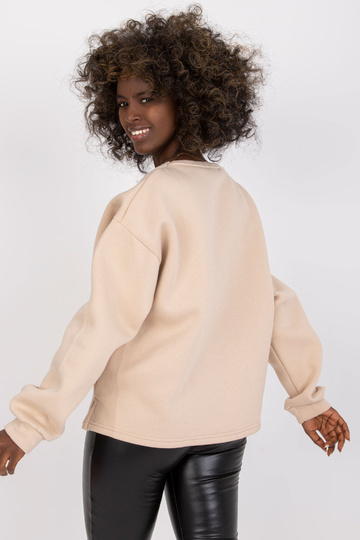 Béžová oversize mikina s...