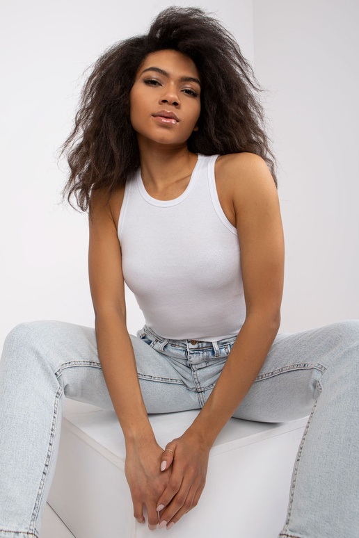 Bílý pruhovaný top Eston RUE PARIS