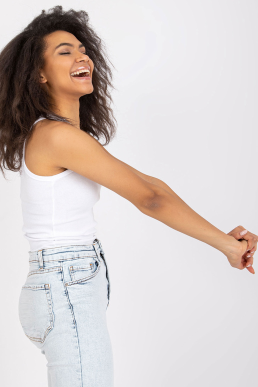 Bílý pruhovaný top Eston RUE PARIS