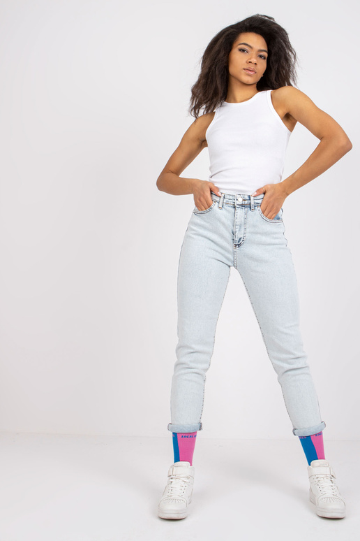 Bílý pruhovaný top Eston RUE PARIS