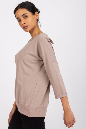 Tmavě béžová halenka s... 2