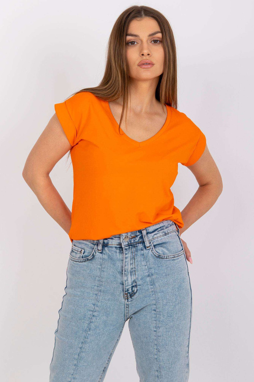 Oranžové tričko basic Atlanta RUE PARIS