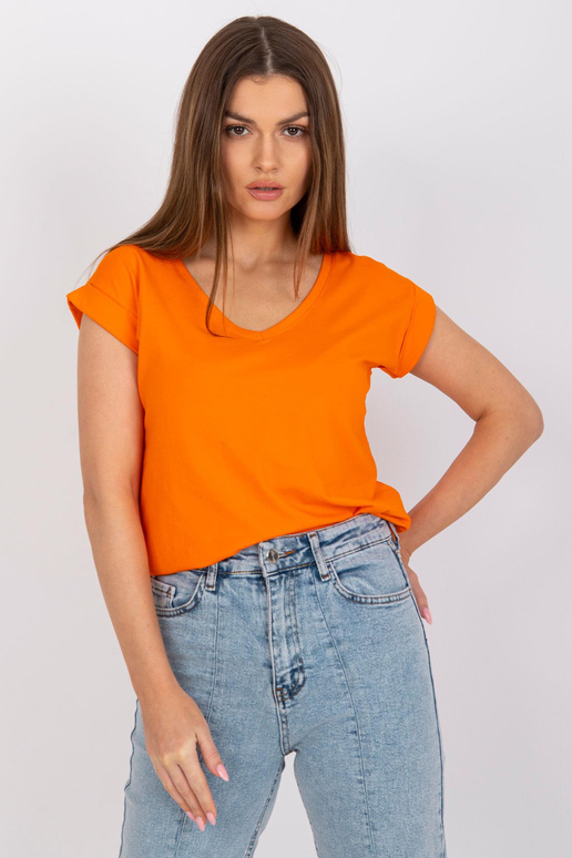 Oranžové tričko basic Atlanta RUE PARIS