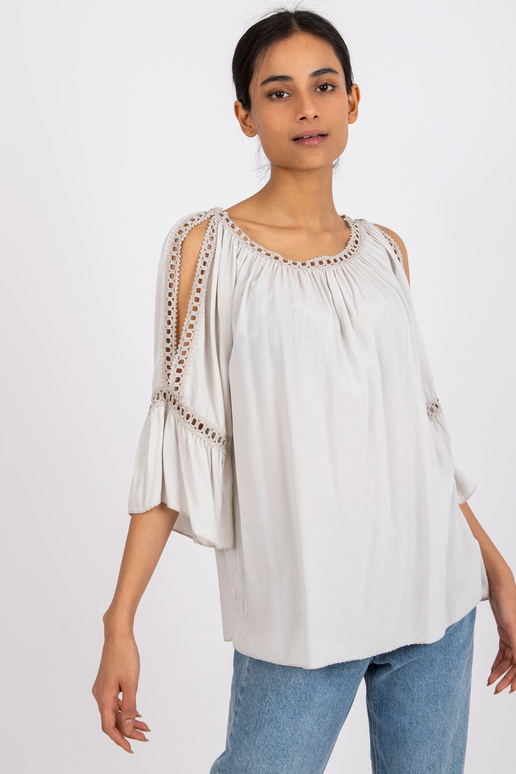 Béžová halenka s viskózou Kearney OCH...