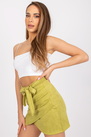 Limetkově modrá minisukně s... 2