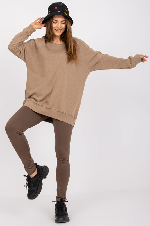 Tmavě béžová mikina basic Remy