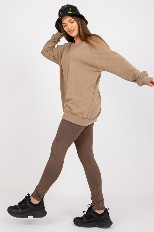 Tmavě béžová mikina basic Remy