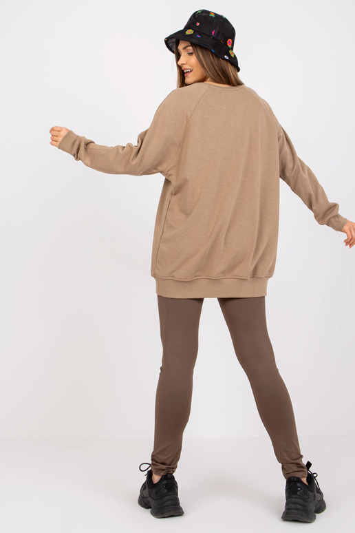 Tmavě béžová mikina basic Remy