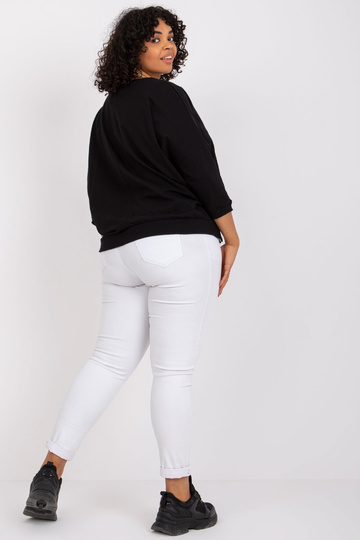 Černá plus size halenka s...