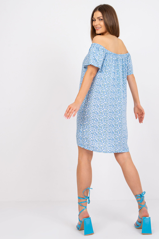 Světle modré viskózové šaty Adeline...