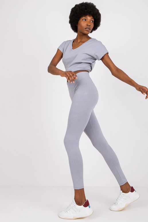 Dámské legíny Brigitte z šedé bavlny