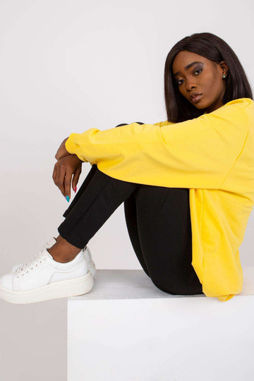 Žlutá Twist bavlněná mikina 2