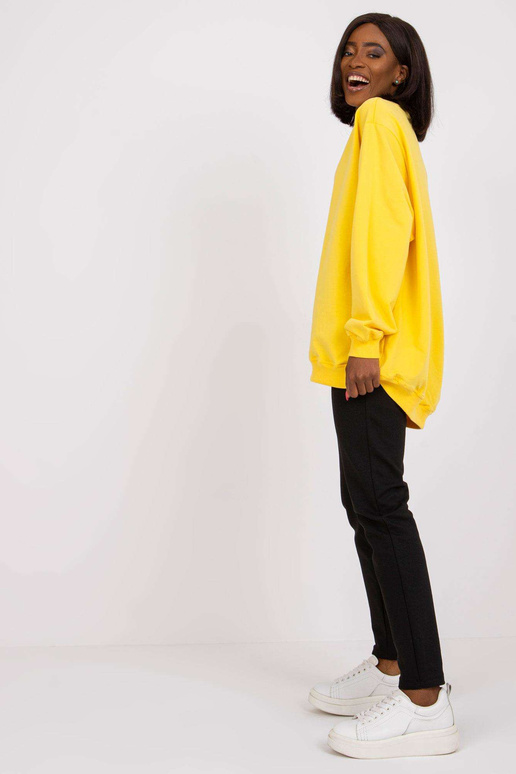 Žlutá Twist bavlněná mikina