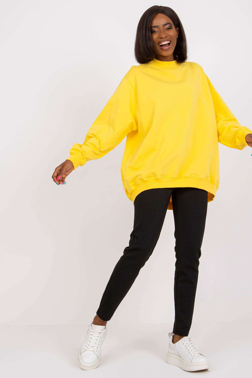 Žlutá Twist bavlněná mikina