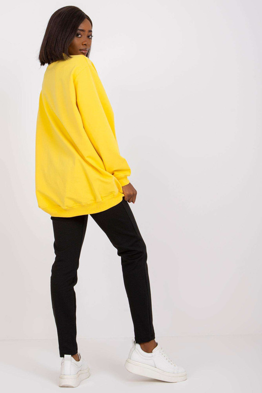 Žlutá Twist bavlněná mikina