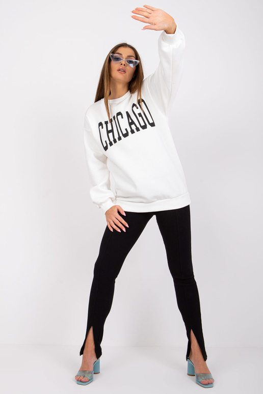 Bílá mikina s nápisem Madeira