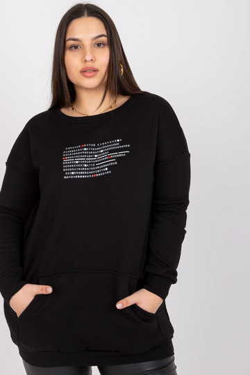 Černá mikina větší...