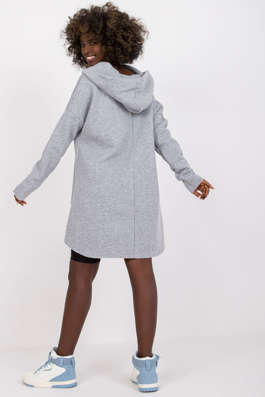 Šedá melange mikina basic Victoria