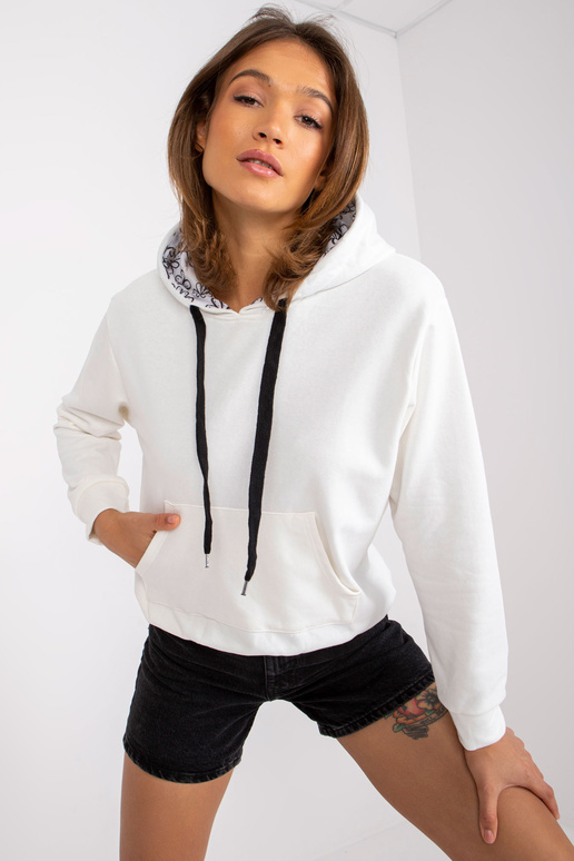 Ecru mikina kangaroo Palencia