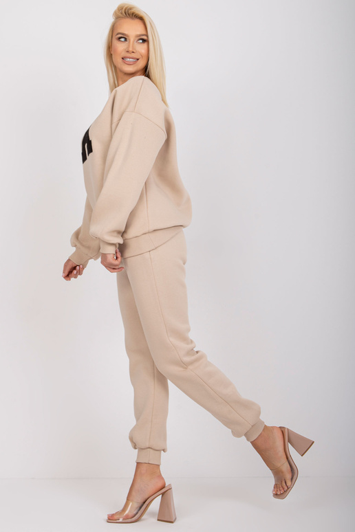 Béžová bavlněná mikina Edvige