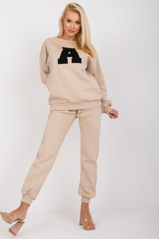 Béžová bavlněná mikina Edvige