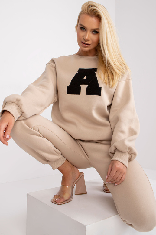 Béžová bavlněná mikina Edvige