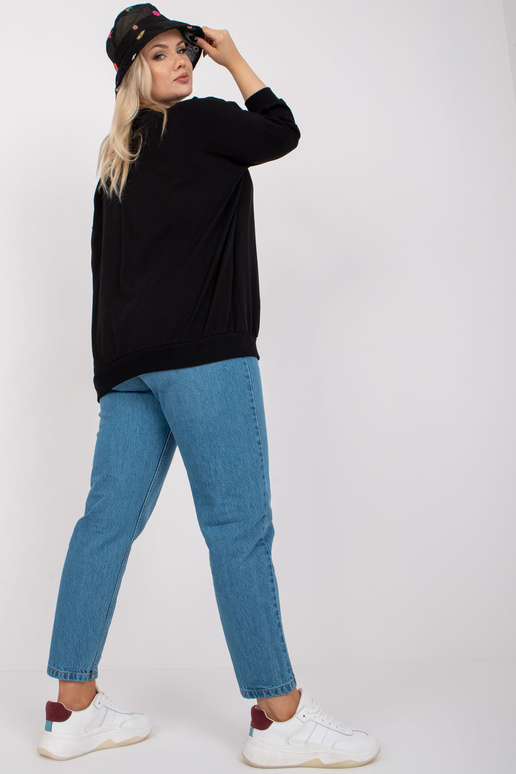 Černá dlouhá halenka Brigitte Cotton...