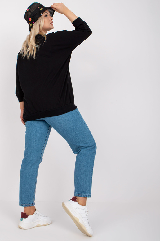 Černá dlouhá halenka Brigitte Cotton...