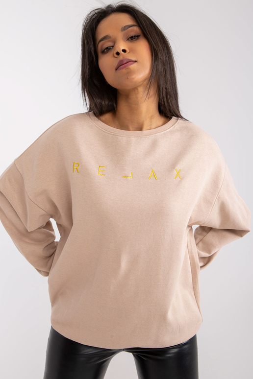 Béžová dámská mikina s nápisem Damiette