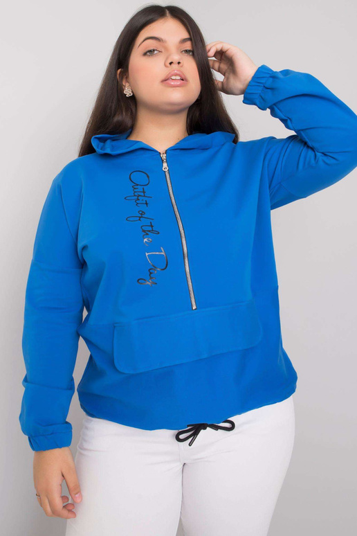 Mikina Kaylee Dark Blue Plus Size