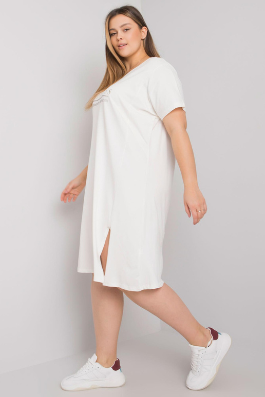 Lucy's Ecru šaty s rozparkem plus...