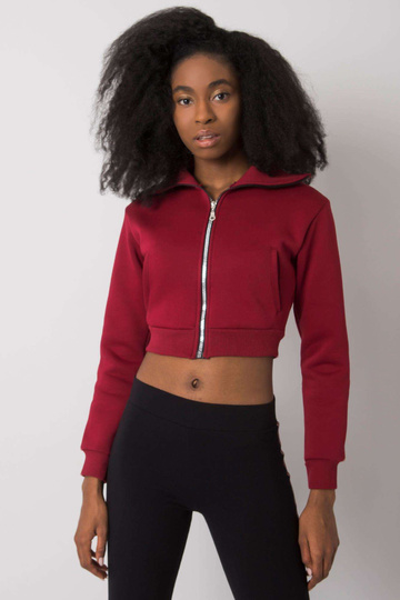 Vínová krátká kardiganová...