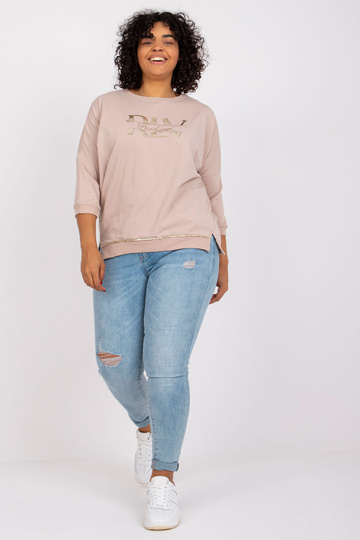 Světle béžová halenka větší...