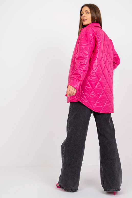 Růžová přechodová prošívaná bunda...