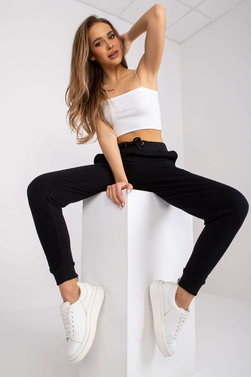 Černé bavlněné tepláky Jessica MAYFLIES