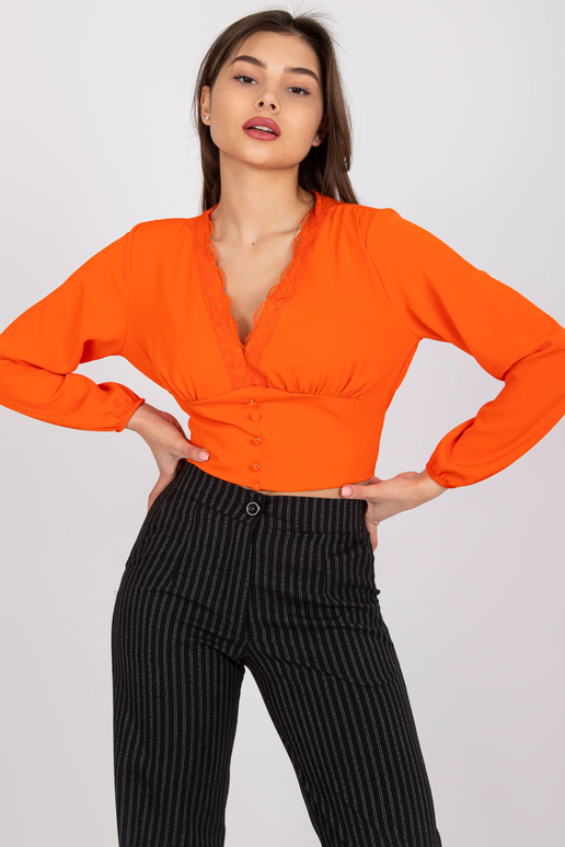 Oranžová halenka s volnými rukávy Agathe