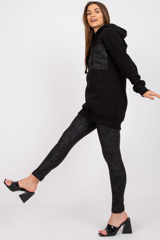 Černá dvoudílná tepláková souprava s...