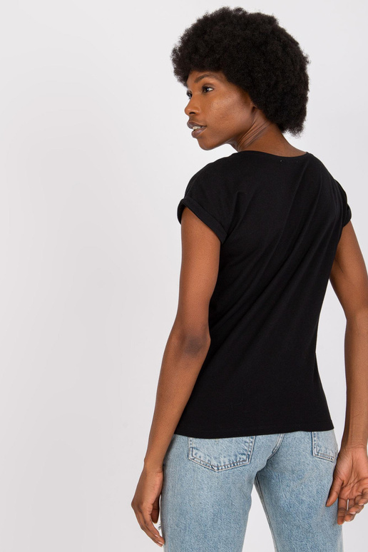 Černé dámské tričko s potiskem...