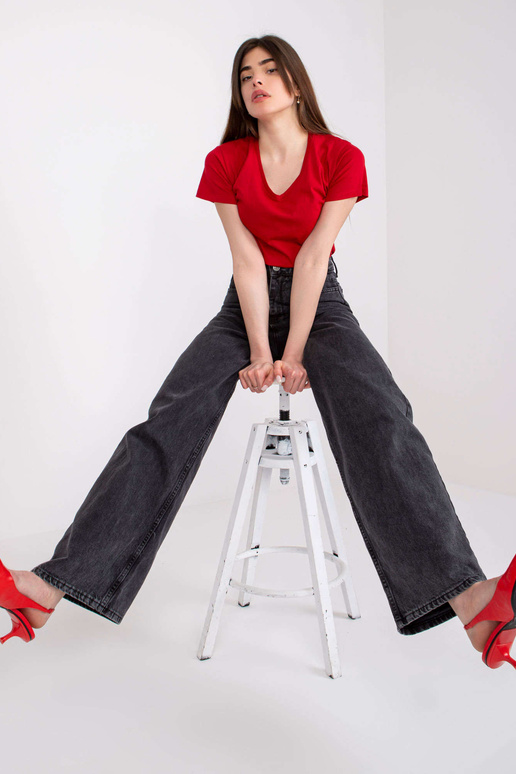 Vínové basic dámské tričko Salina...