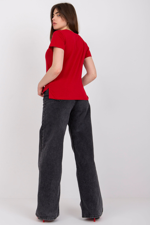 Vínové basic dámské tričko Salina...