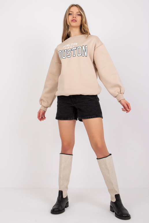 Béžová mikina s potiskem Los Angeles