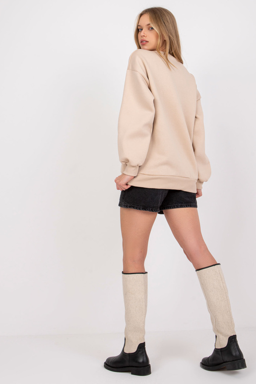 Béžová mikina s potiskem Los Angeles