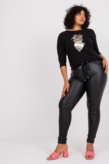 Černá bavlněná halenka...