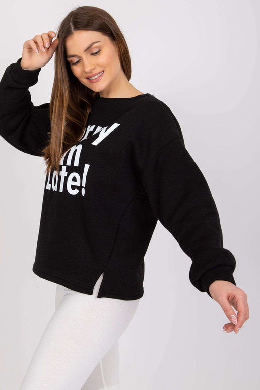 Dámská mikina bez kapuce Francisco Black