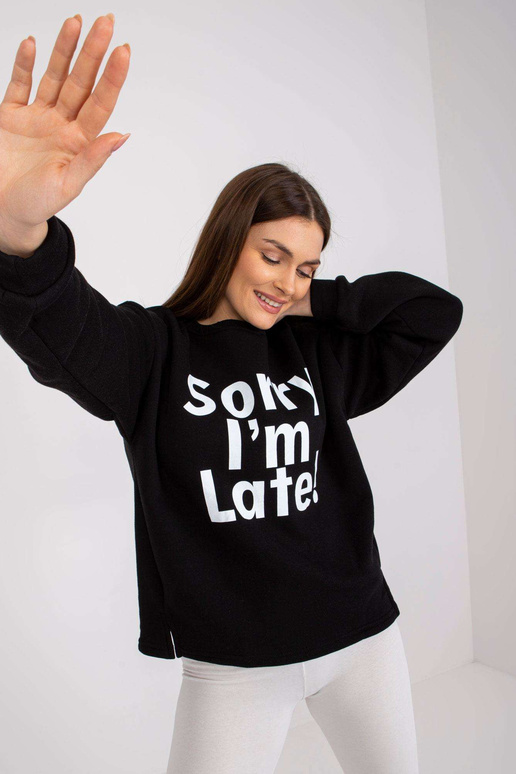 Dámská mikina bez kapuce Francisco Black