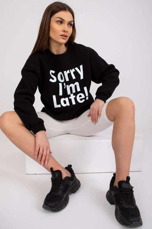 Dámská mikina bez kapuce Francisco Black