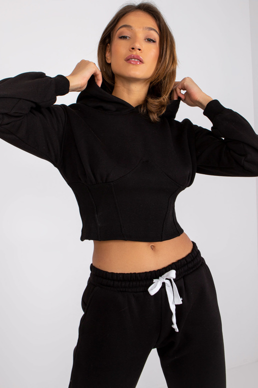 Černá tepláková souprava s kalhotami...