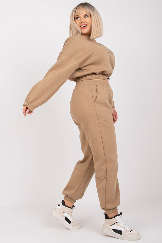 Béžová bavlněná mikina větší...